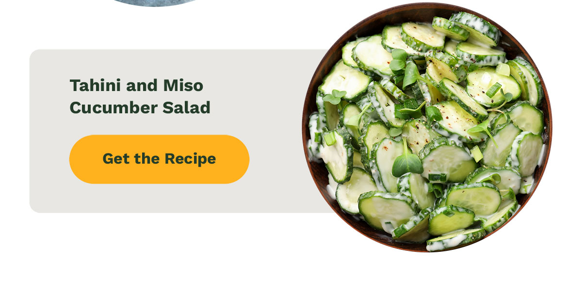 Tahini and Miso Cucumber Salad