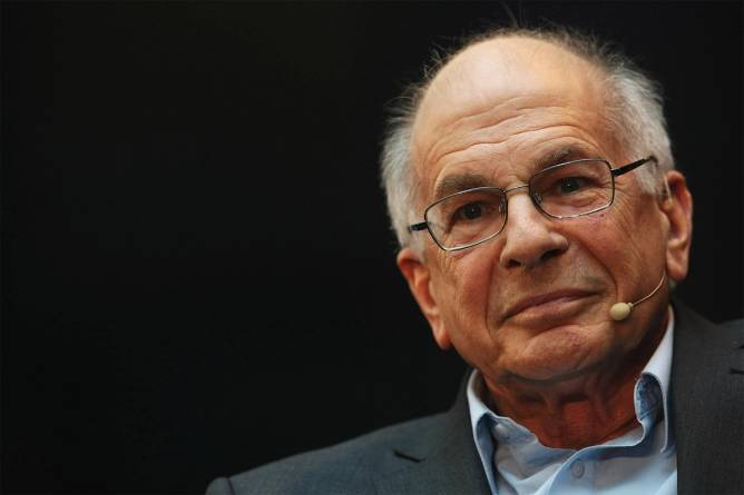 Daniel Kahneman at speaking event.