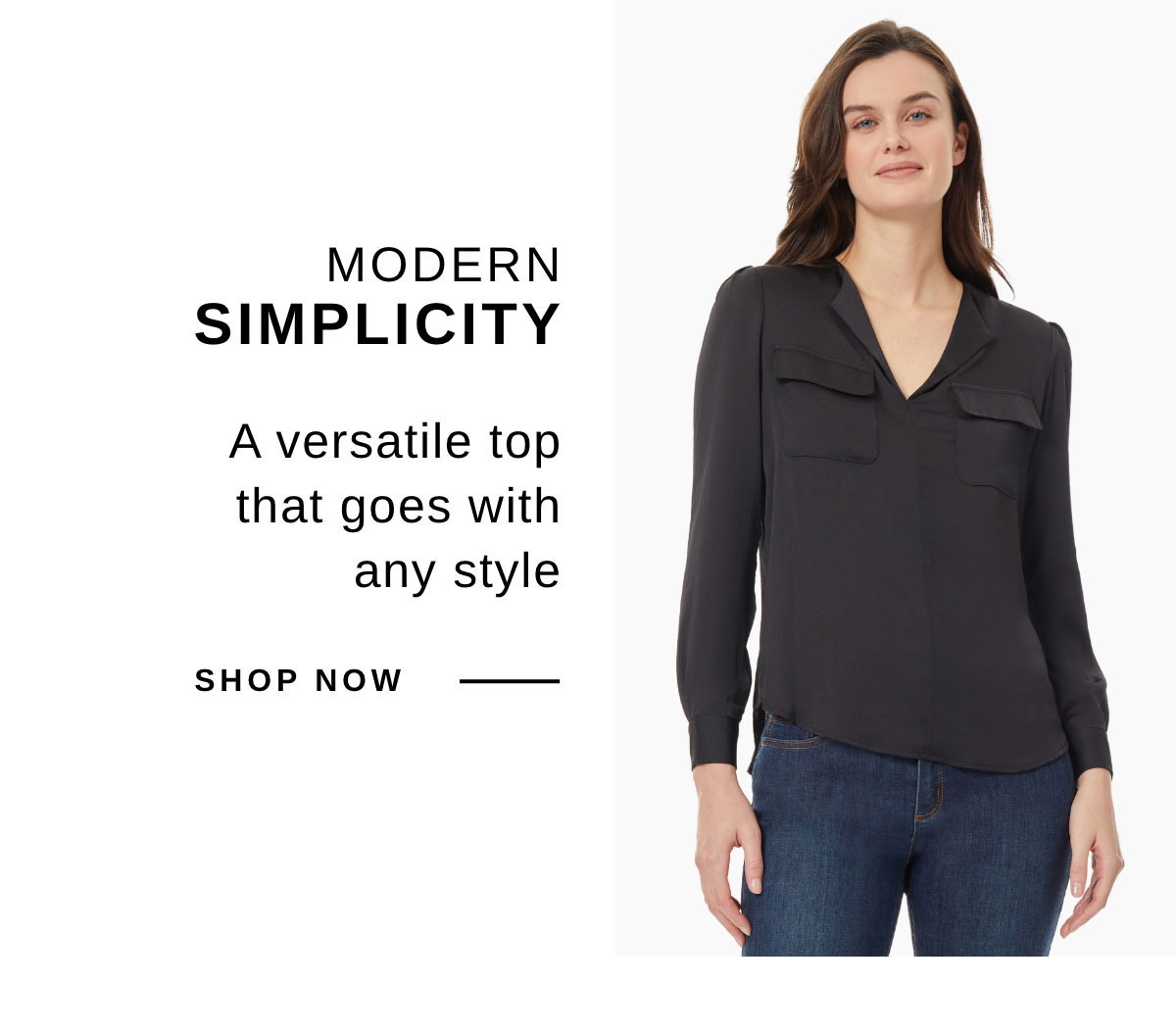 MODERN SIMPLICITY | SHOP NOW | Simplified Utility Blouse