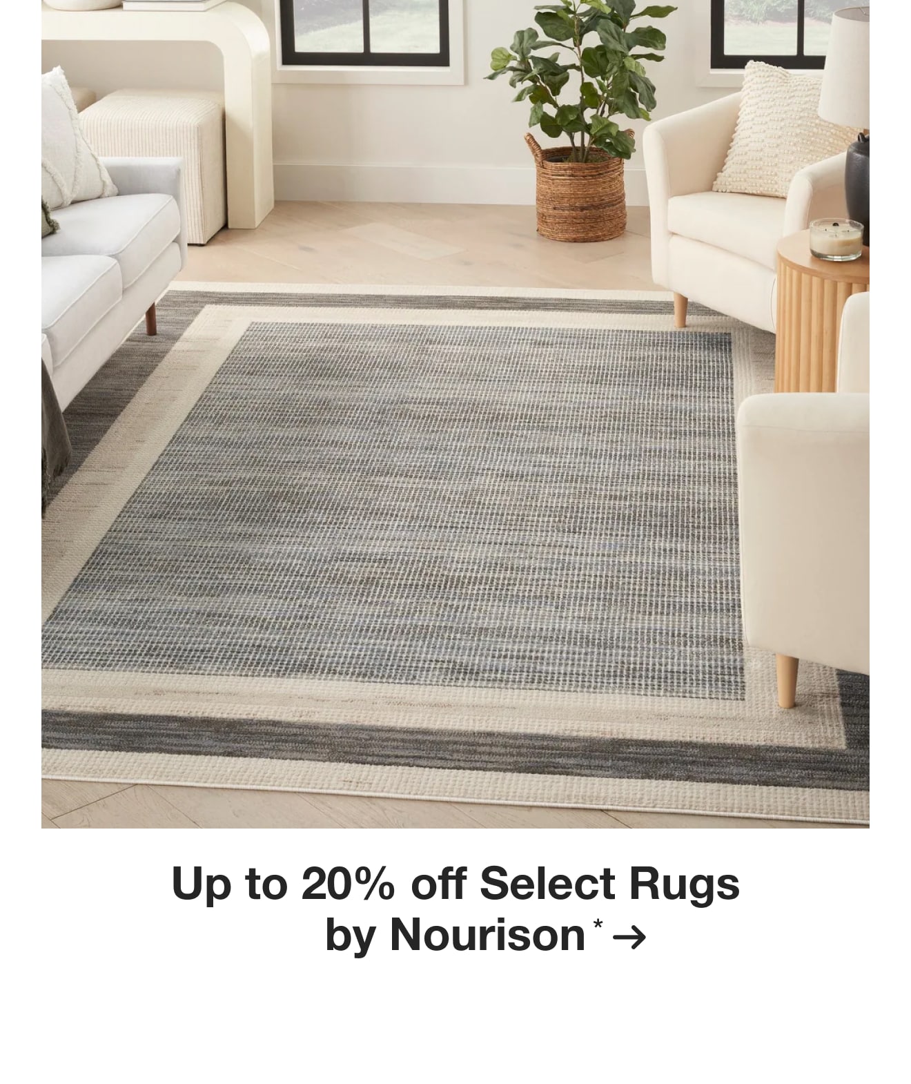 Up to 20% off Select Rugs by Nourison*