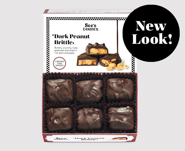 New Look! Dark Peanut Brittle