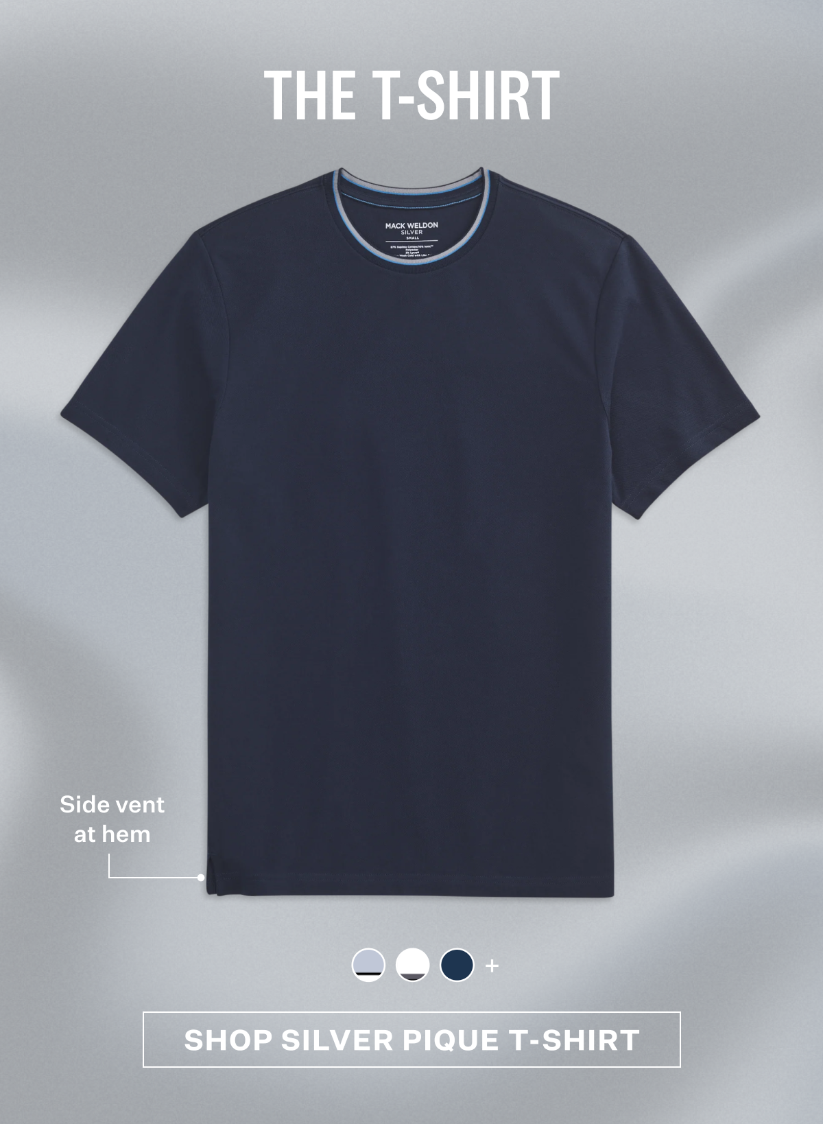 SILVER Pique T-Shirt