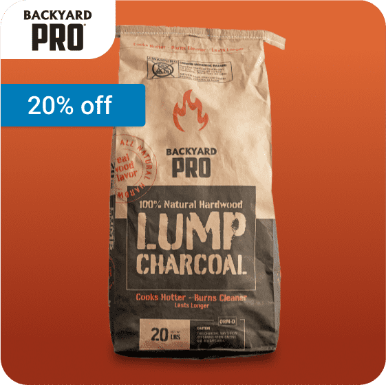 20% off Backyard Pro Charcoal