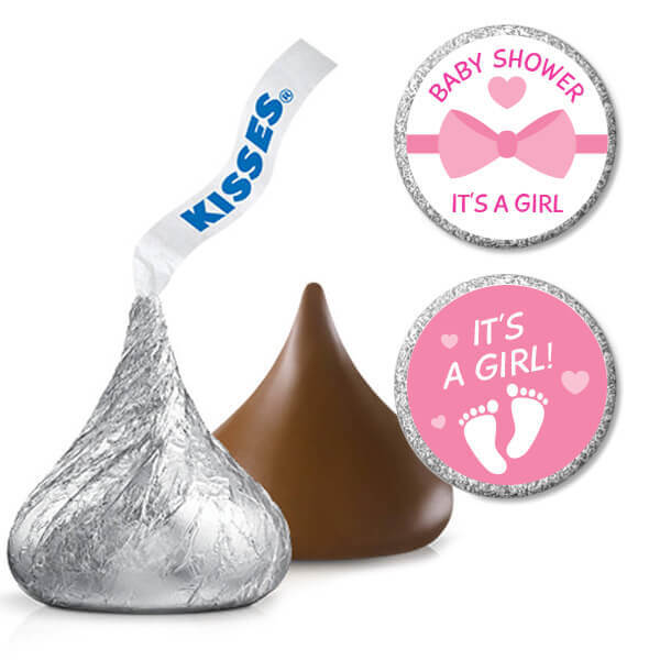 129285 - Hershey's Kisses Stickers - It's a Girl: 108-Piece Sheet