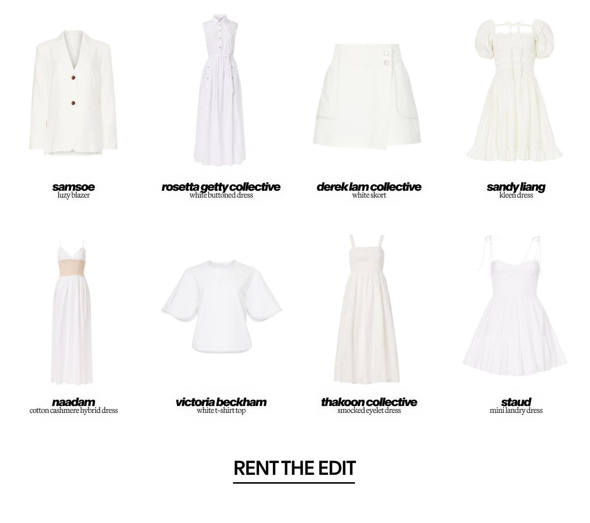 Summer Whites | Rent The Edit