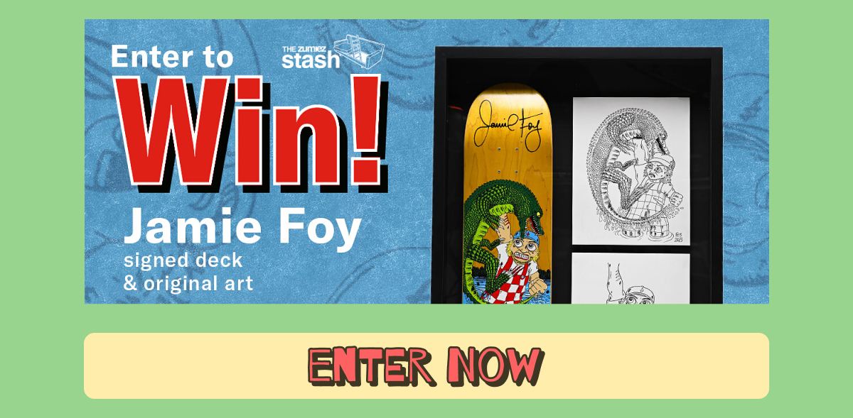 Win A Jamie Foy Signed Deck And Original Artwork!