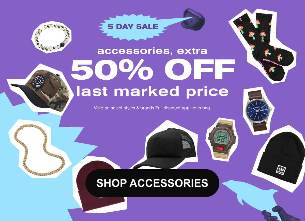 Shop Accessories Sale - Up to an Extra 50% Last Marked Price