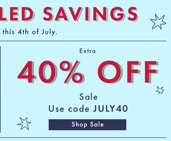 Star-Spangled Savings | Shop Sale