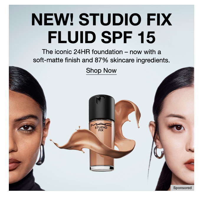 New! Studio Fix Fluid SPF 15, Shop Now