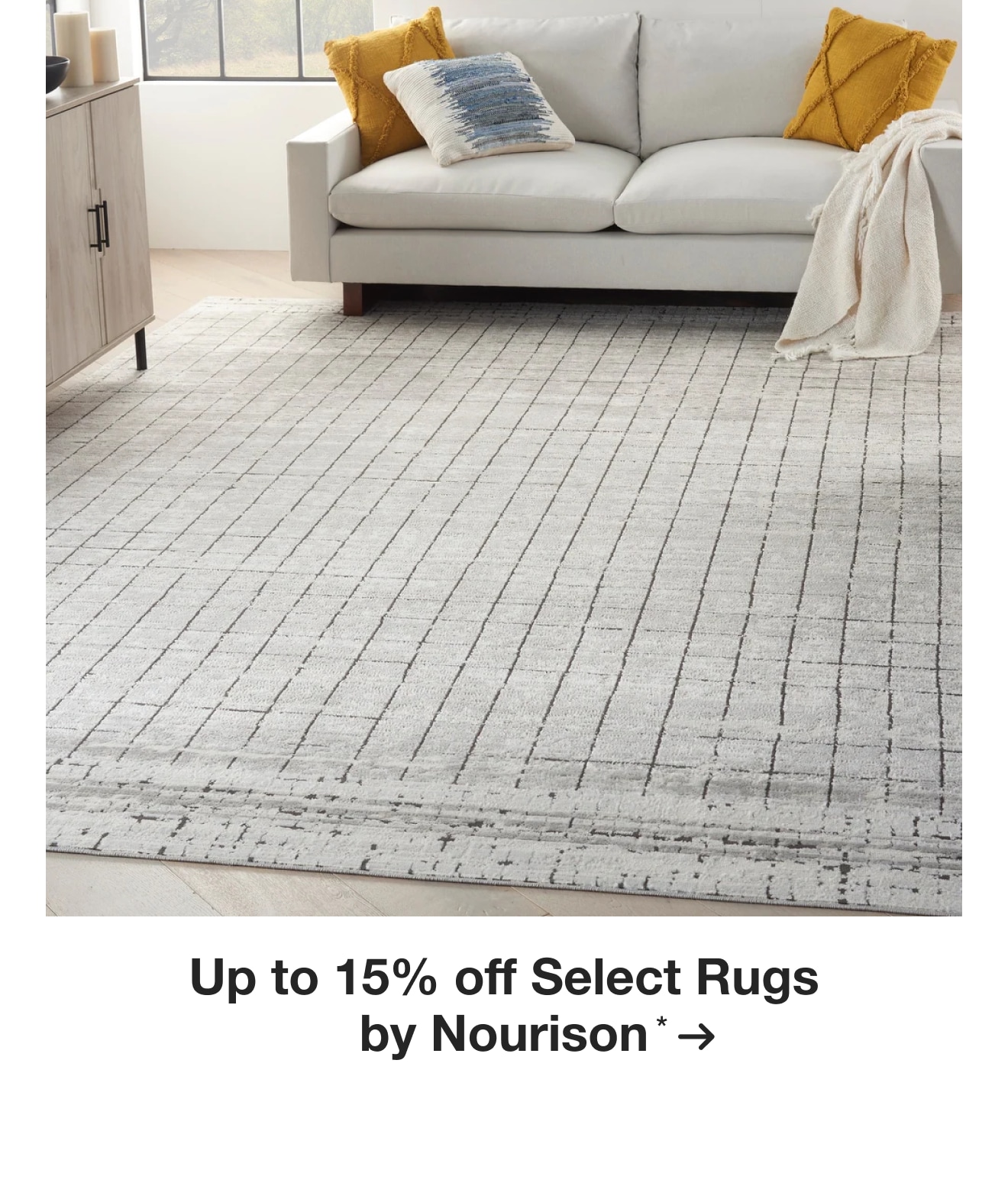 Up to 15% off Select Rugs by Nourison*