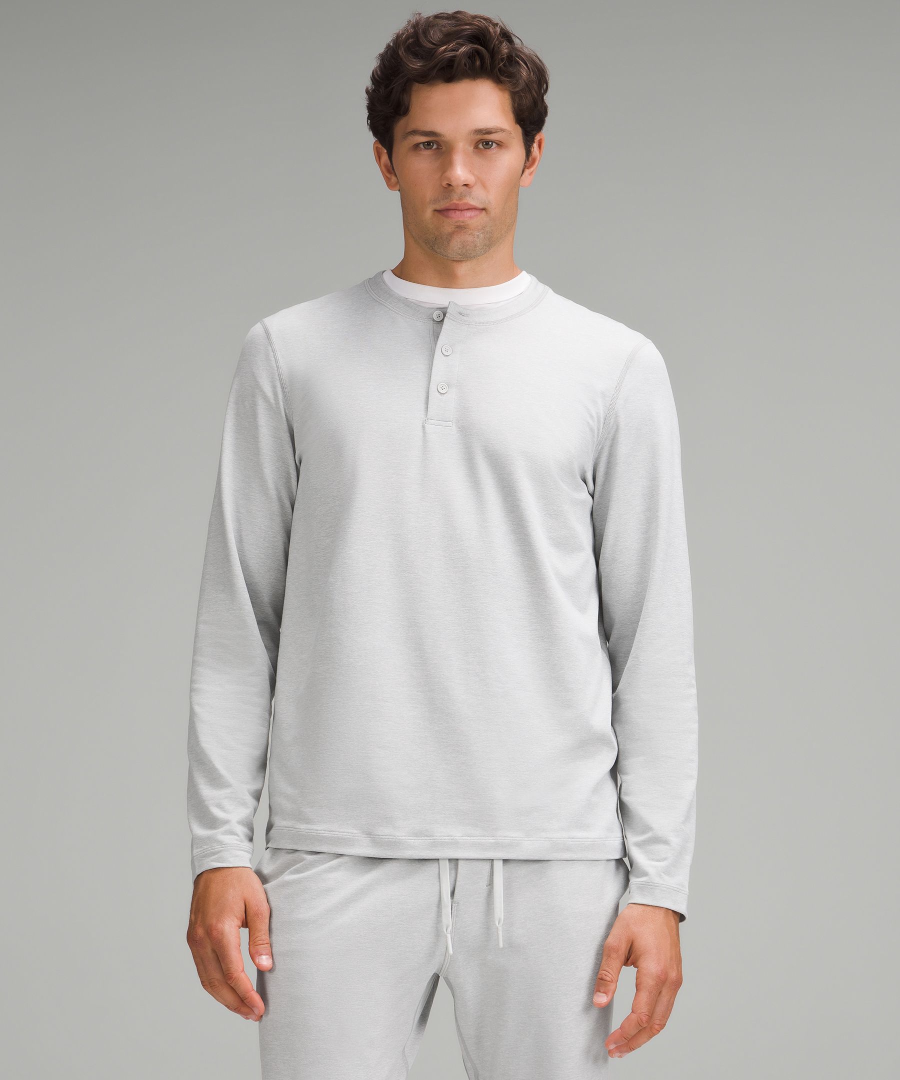 Soft Jersey Long-Sleeve Henley