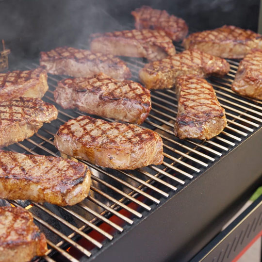 image of Full-grate sear zone gives you sear marks across every inch of the grill