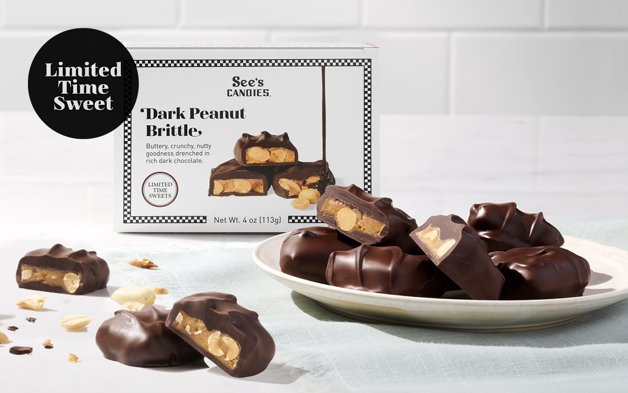 Limited Time Sweet: Dark Peanut Brittle