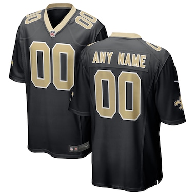  Nike Black  Custom Game Jersey