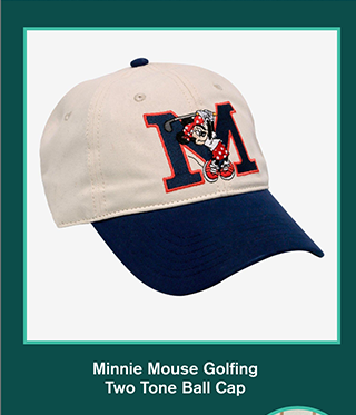 Minnie Mouse Golfing Two Tone Ball Cap