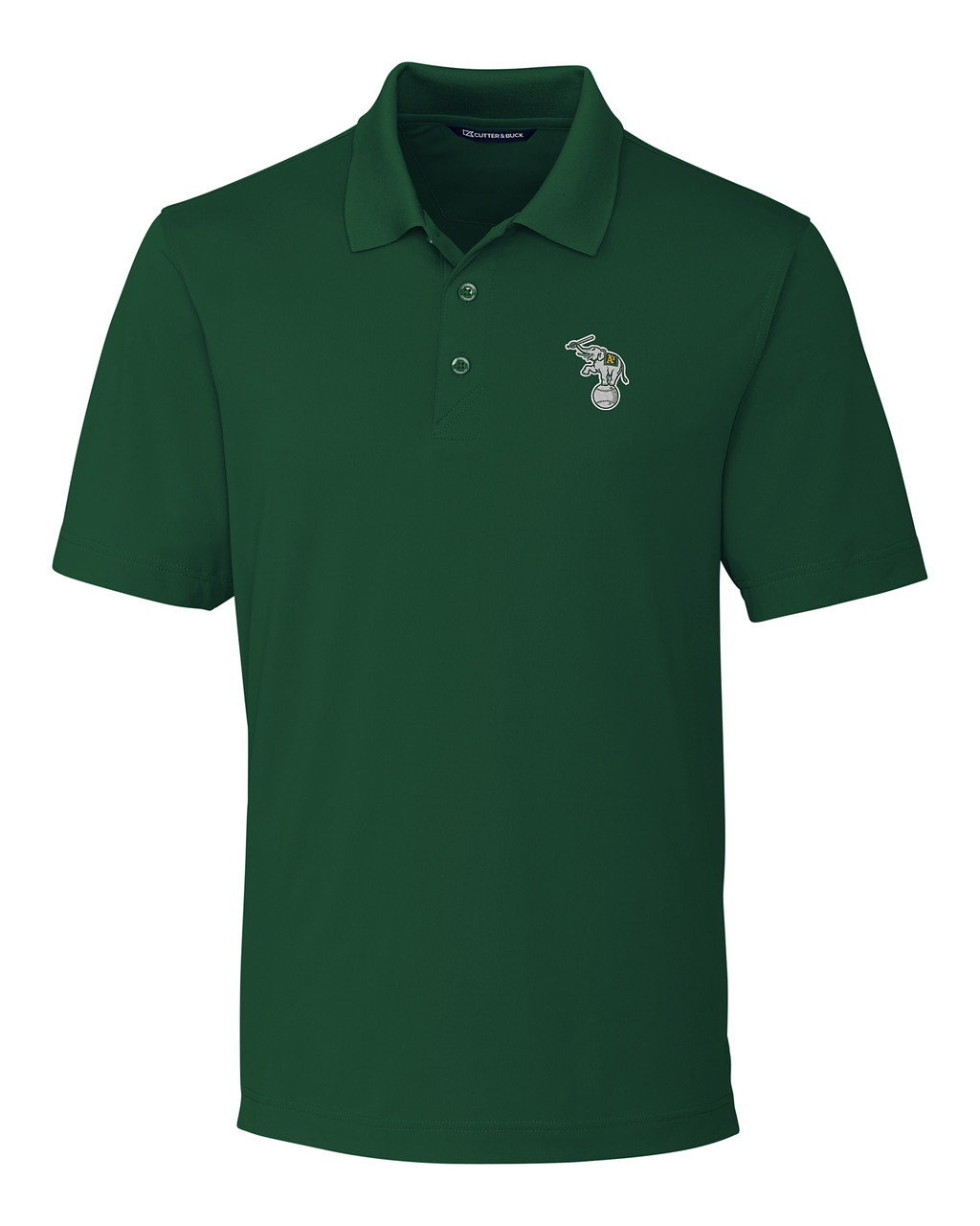 Image of Oakland Athletics Cooperstown Cutter & Buck Forge Stretch Mens Big & Tall Polo