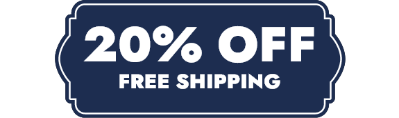 20% OFF and Free Shipping Site-Wide