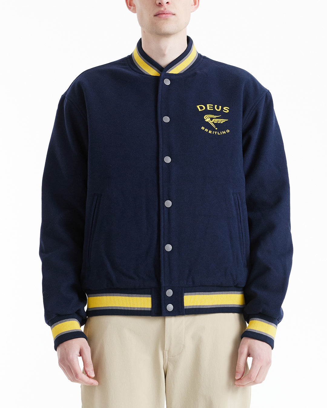 Image of Torpedo Varsity Jacket - Navy