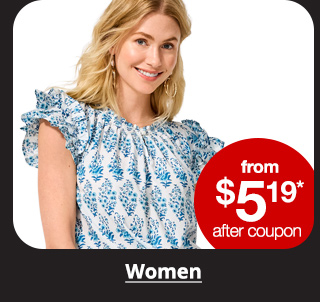 from $5.19* after coupon Women