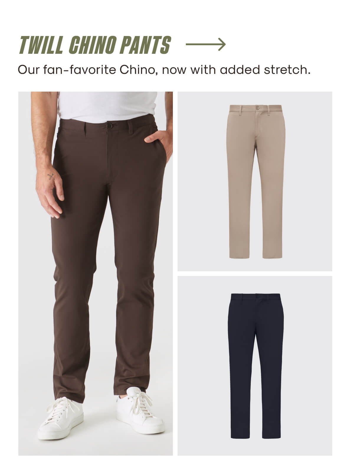 twill chino pants