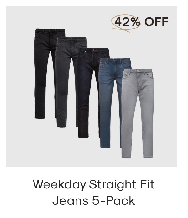 Straight Fit 5-Pack