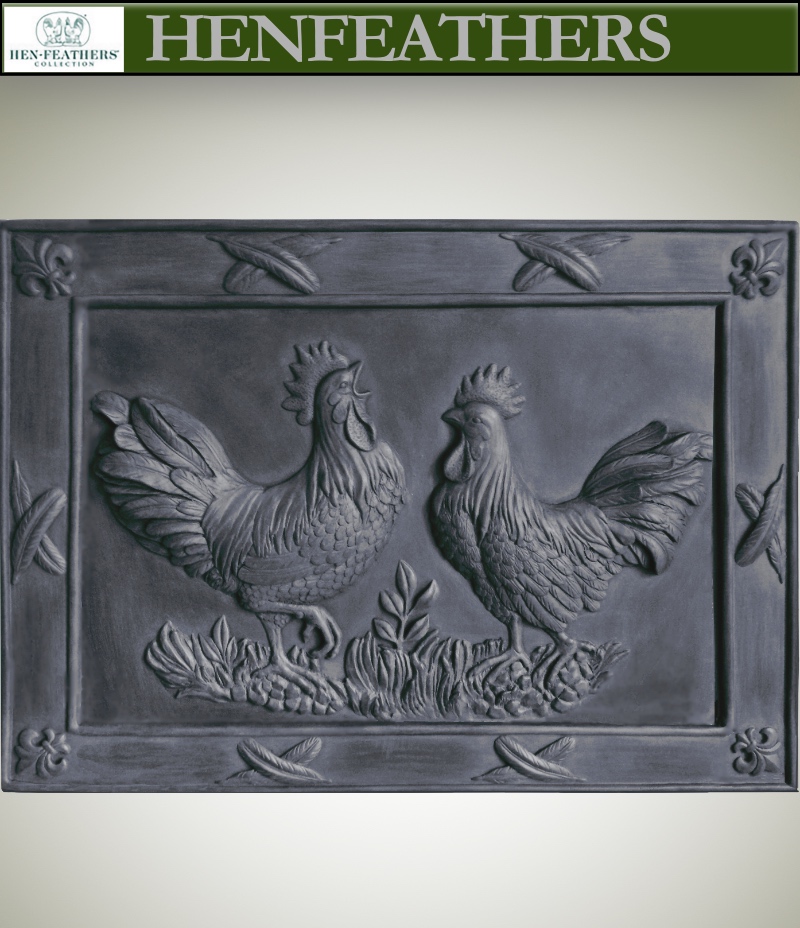 Deux Rooster bas Relief