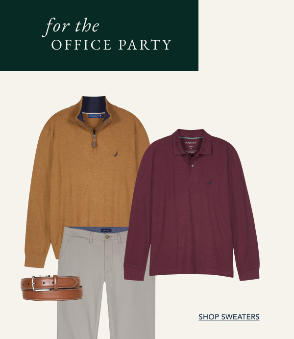 For the office party SHOP SWEATERS