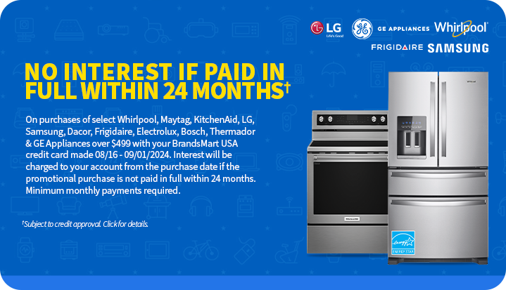 24-Month Promotional Financing on select Appliances over $499