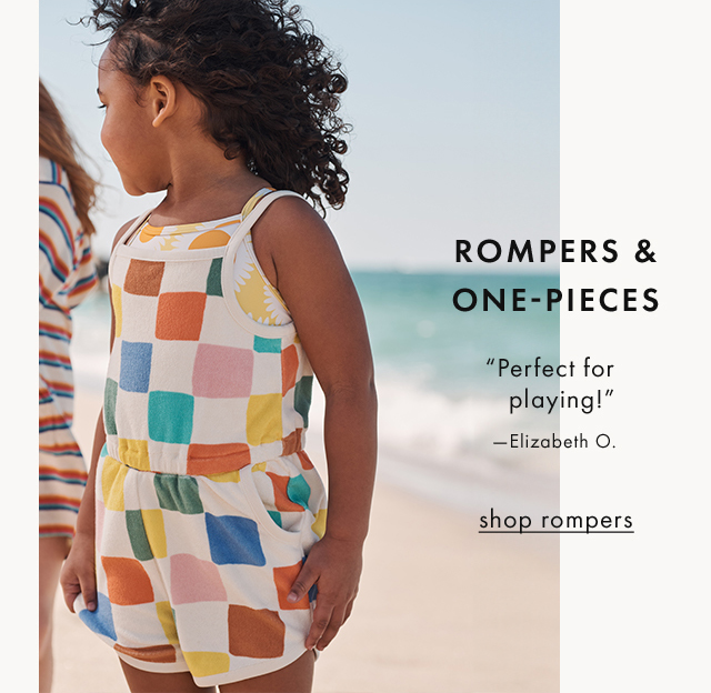 ROMPERS & ONE-PIECES | "Perfect for playing!" -Elizabeth O. | shop rompers