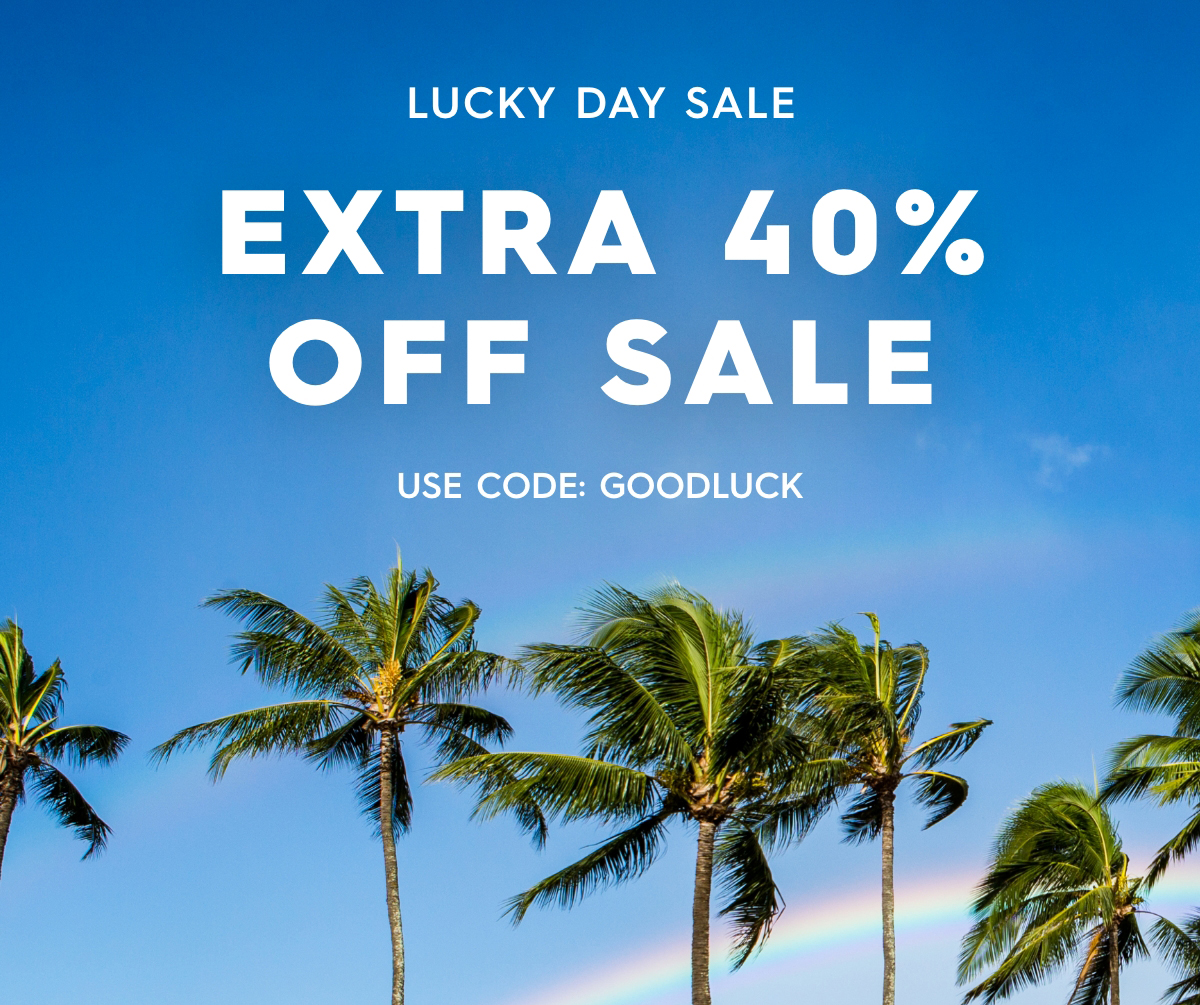 Lucky Day Sale! Use Code: GOODLUCK