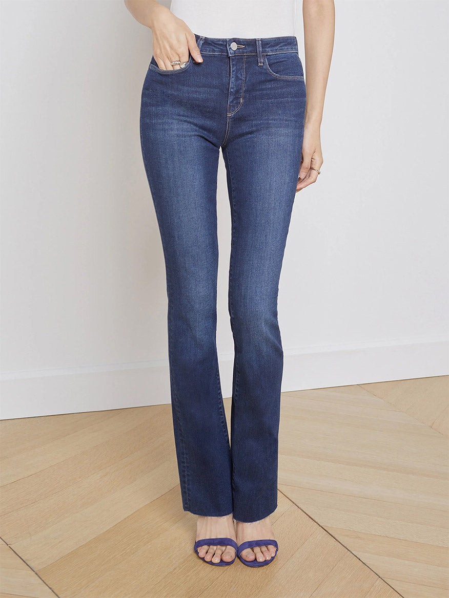 Image of L'Agence Ruth High Rise Straight Relaxed Jean in Venus