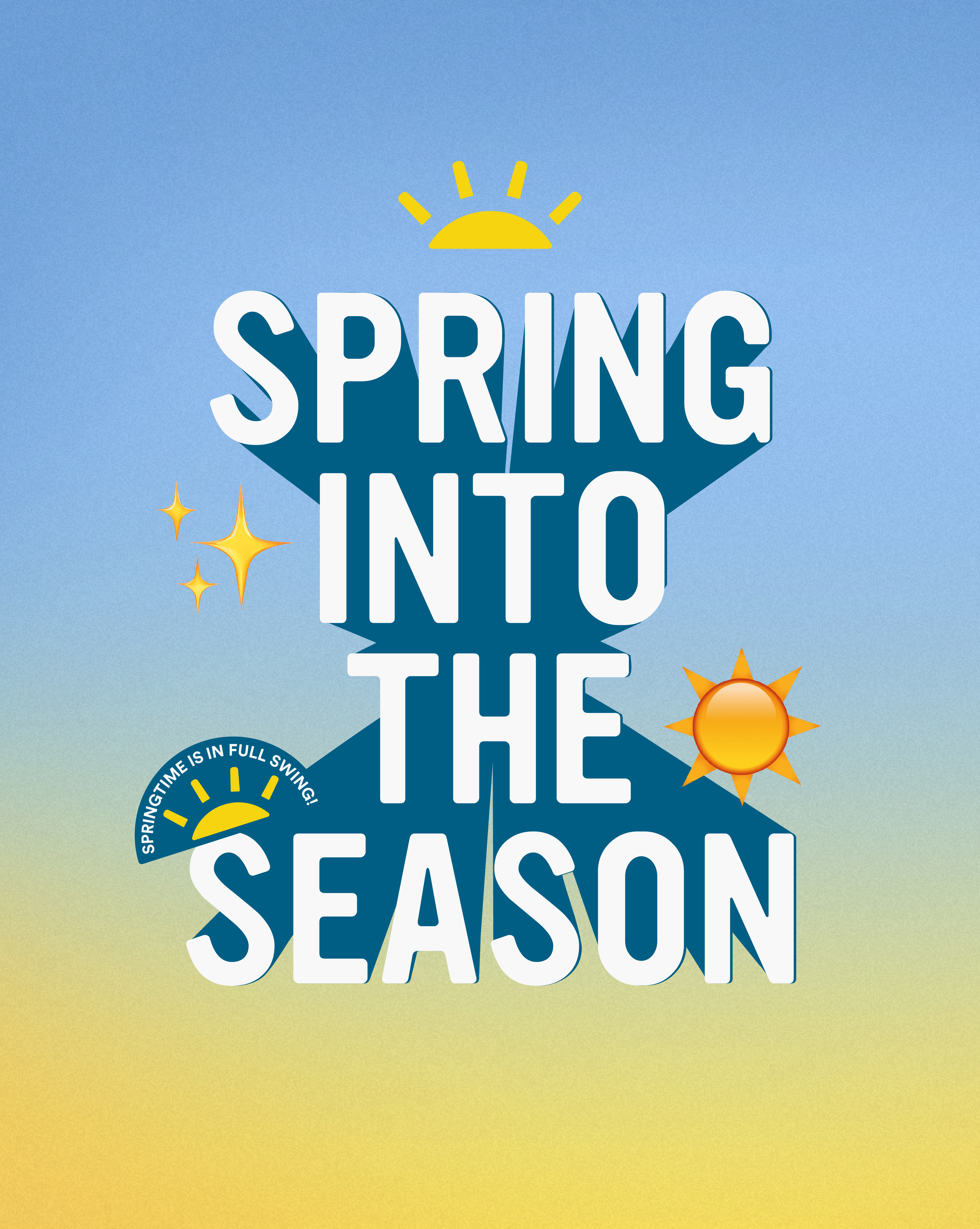 the spring into the season poster