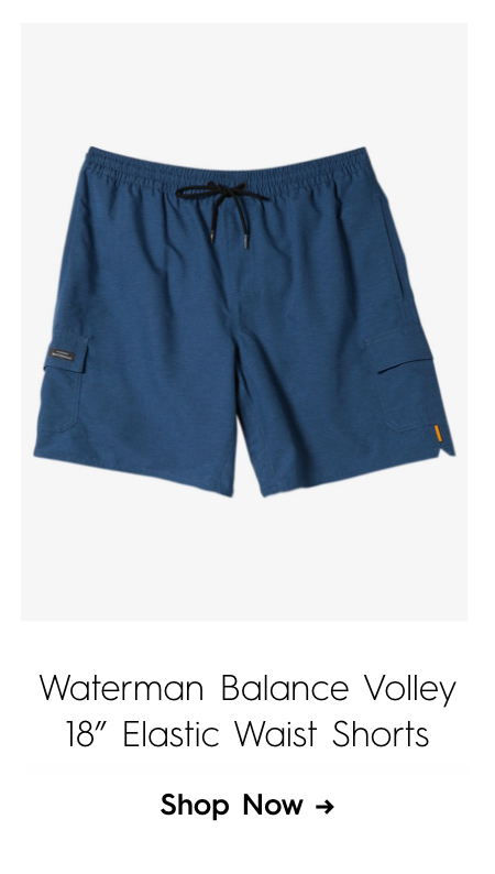 Waterman Balance Volley 18" Elastic Waist Shorts