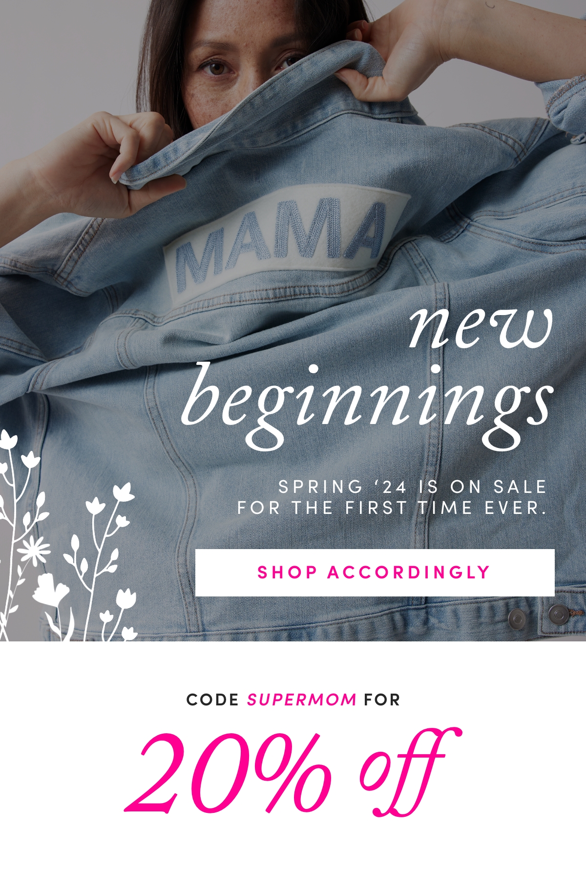 code SUPERMOM for 20% off