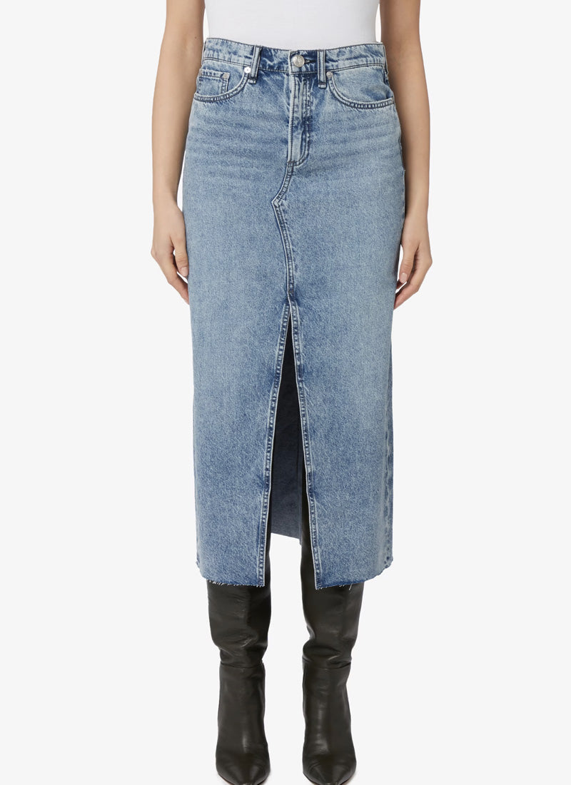 Image of Clara Midi Denim Skirt