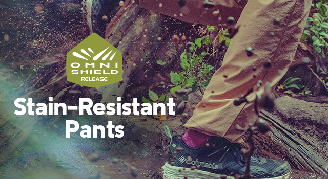 Stain resistant pants