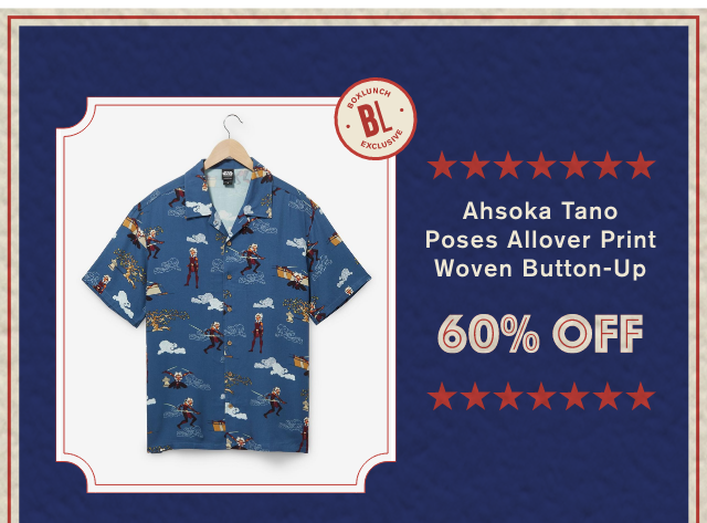 Ahsoka Tano Poses Allover Print Woven Button-Up