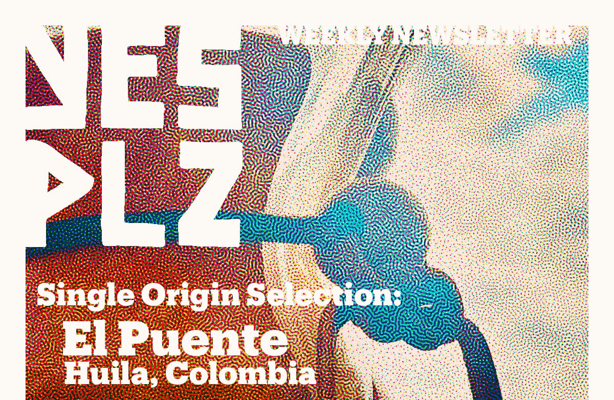 YES PLZ weekly newsletter -- single origin selection: El Puente, Colombia