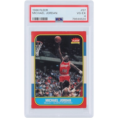 Michael Jordan  1986 Fleer #57 PSA Authenticated 4 Rookie Card