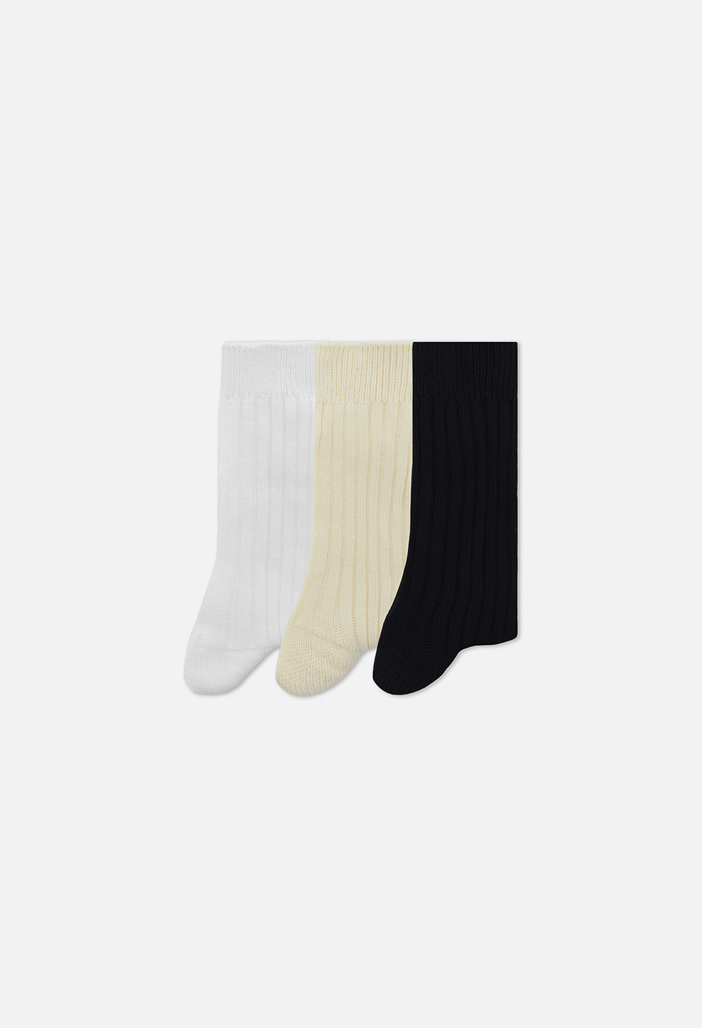 FOUNDATION 3 PACK COTTON CREW SOCKS