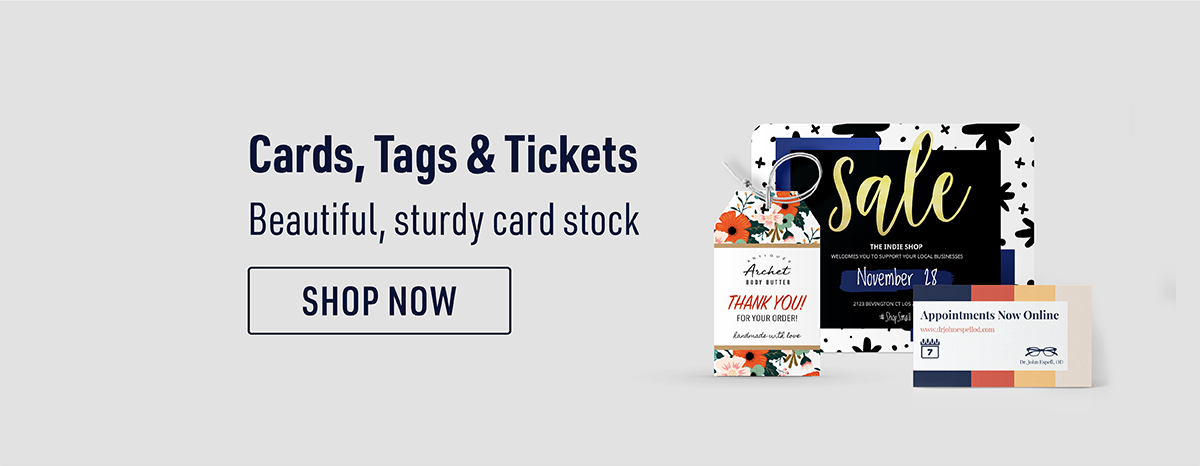 Cards, Tags & Tickets