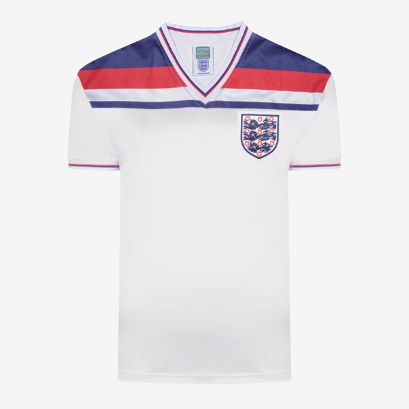 Score Draw England 1982 Home Jersey Mens