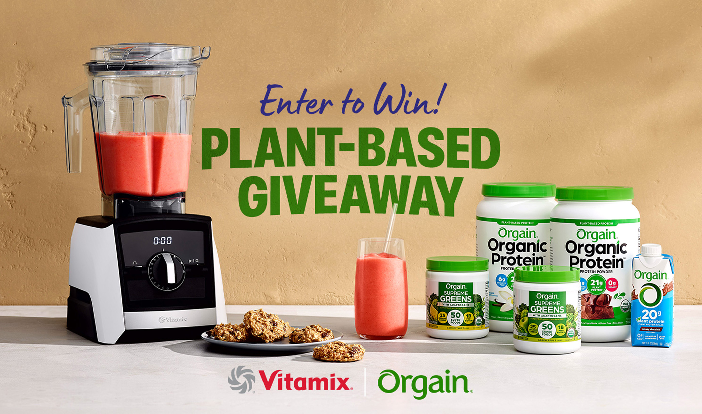 Enter the Orgain + Vitamix Plant-Based Giveaway