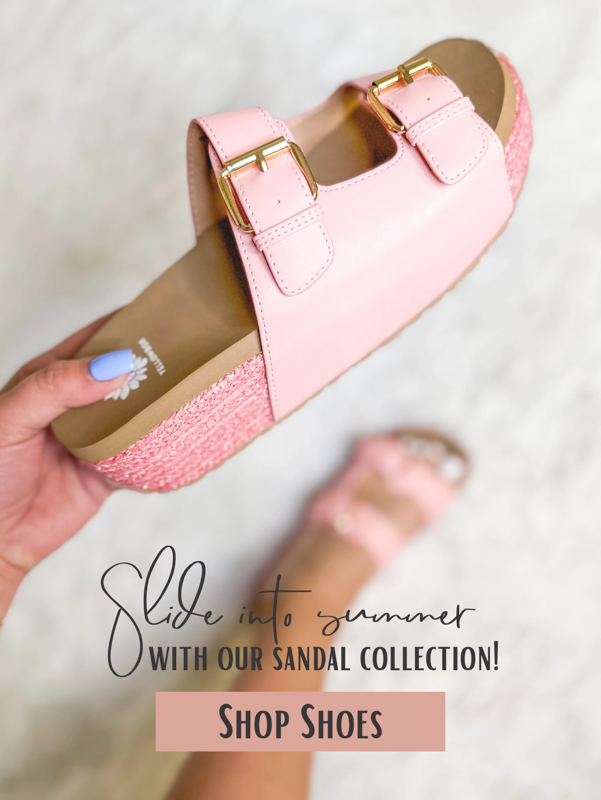 Slide into summer with our sandal collection! Shop shoes