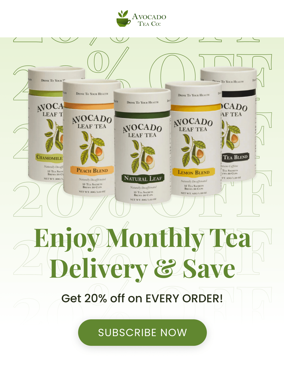 Enjoy Monthly Tea Delivery & Save