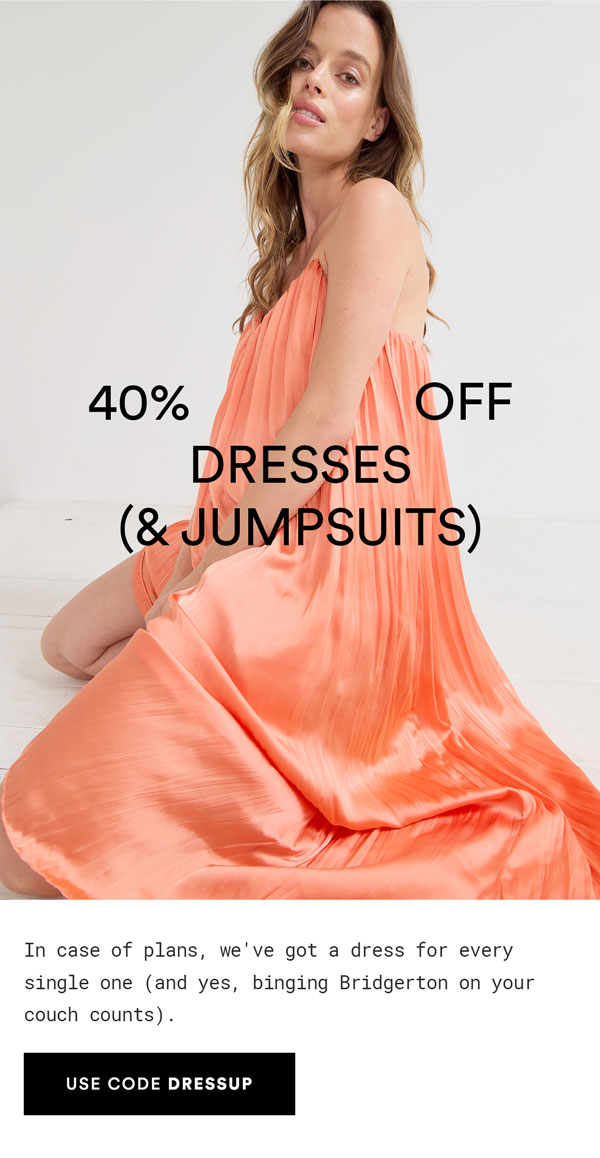 40% Off Denim and Jumpsuits with code DRESSUP>>