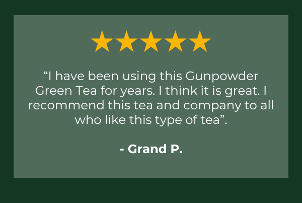 15% Off August's Featured Tea: Pinhead Gunpowder Green Tea