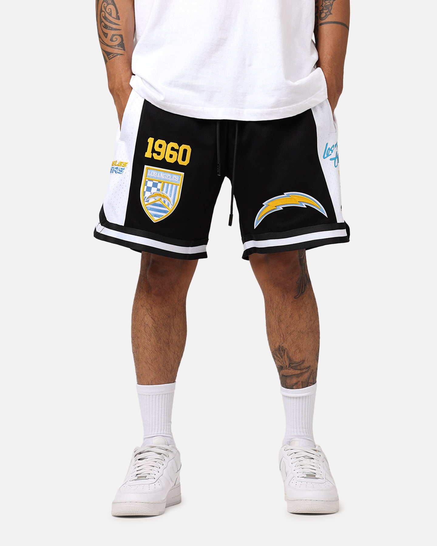 Image of Pro Standard Los Angeles Chargers Fast Lane 2.0 Shorts Black