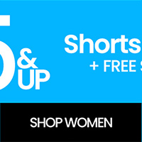 $15 and up Shorts and Swim plus free shipping*. Shop women.