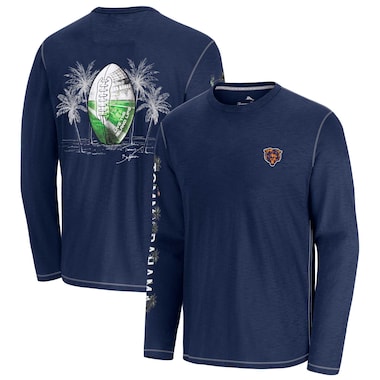  Tommy Bahama  Navy  Oasis Endzone Lux Long Sleeve T-Shirt